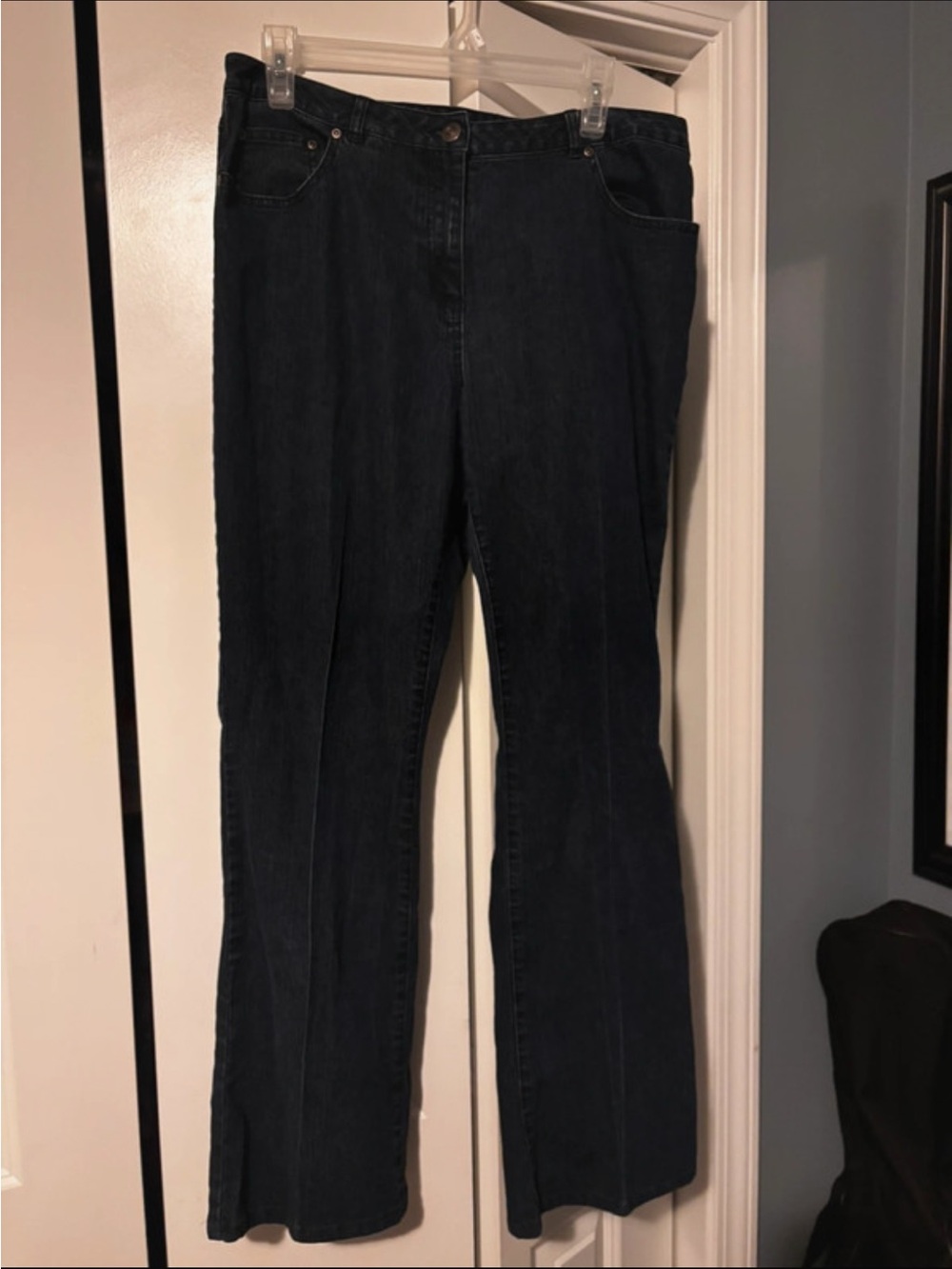 Ruby Rd. Women's Dark Blue Flare Jeans